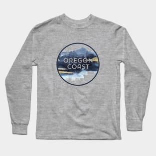 Oregon Coast Pacific NW Vacation Souvenir Watercolor Long Sleeve T-Shirt